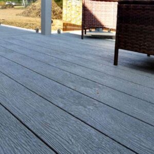WPC Hollow Square Ancient Wood Deck Flooring
